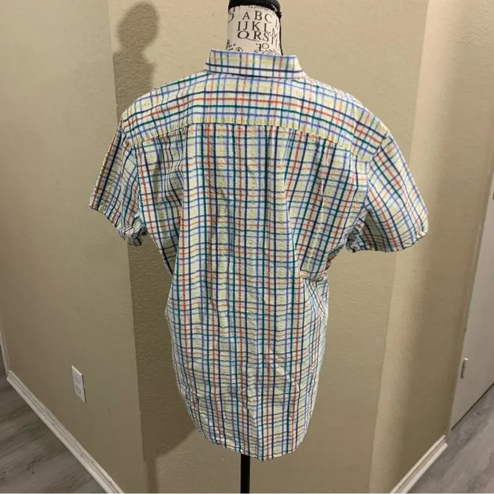 Banana Republic short sleeve button‎ down large